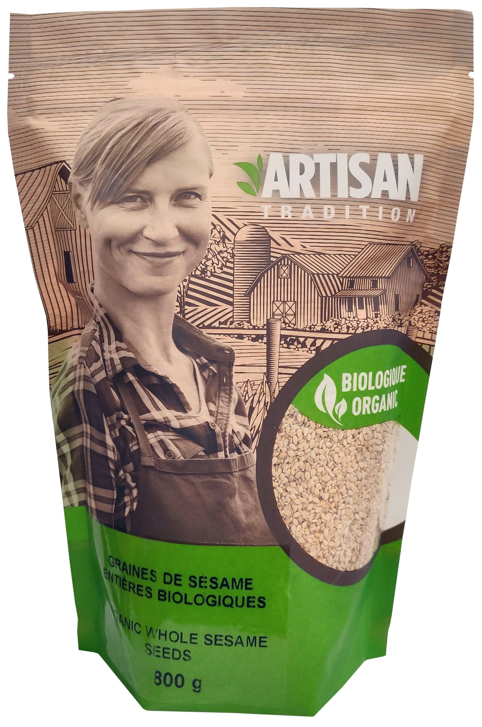 ARTISAN Épicerie Graines de sésame entières bio 800g
