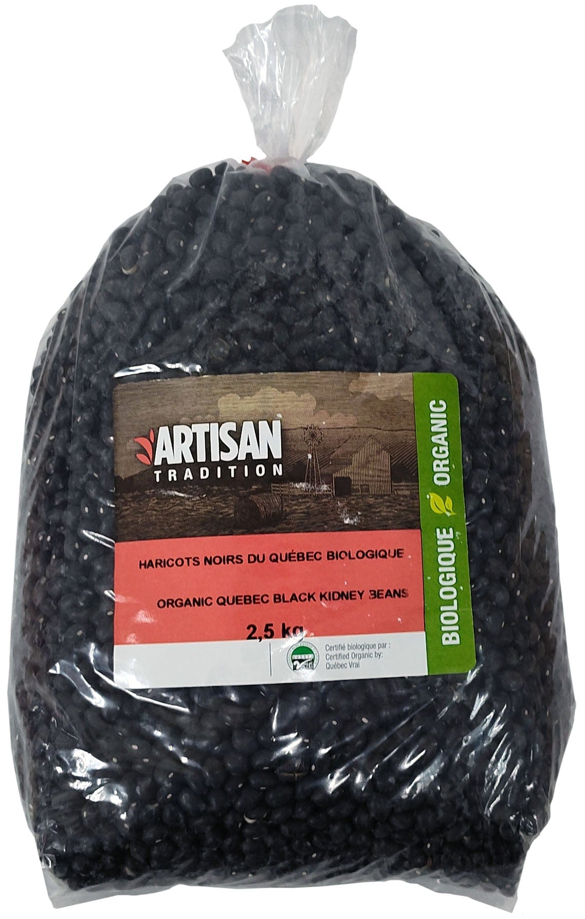 ARTISAN Épicerie Haricots noirs du Québec bio 2,5kg