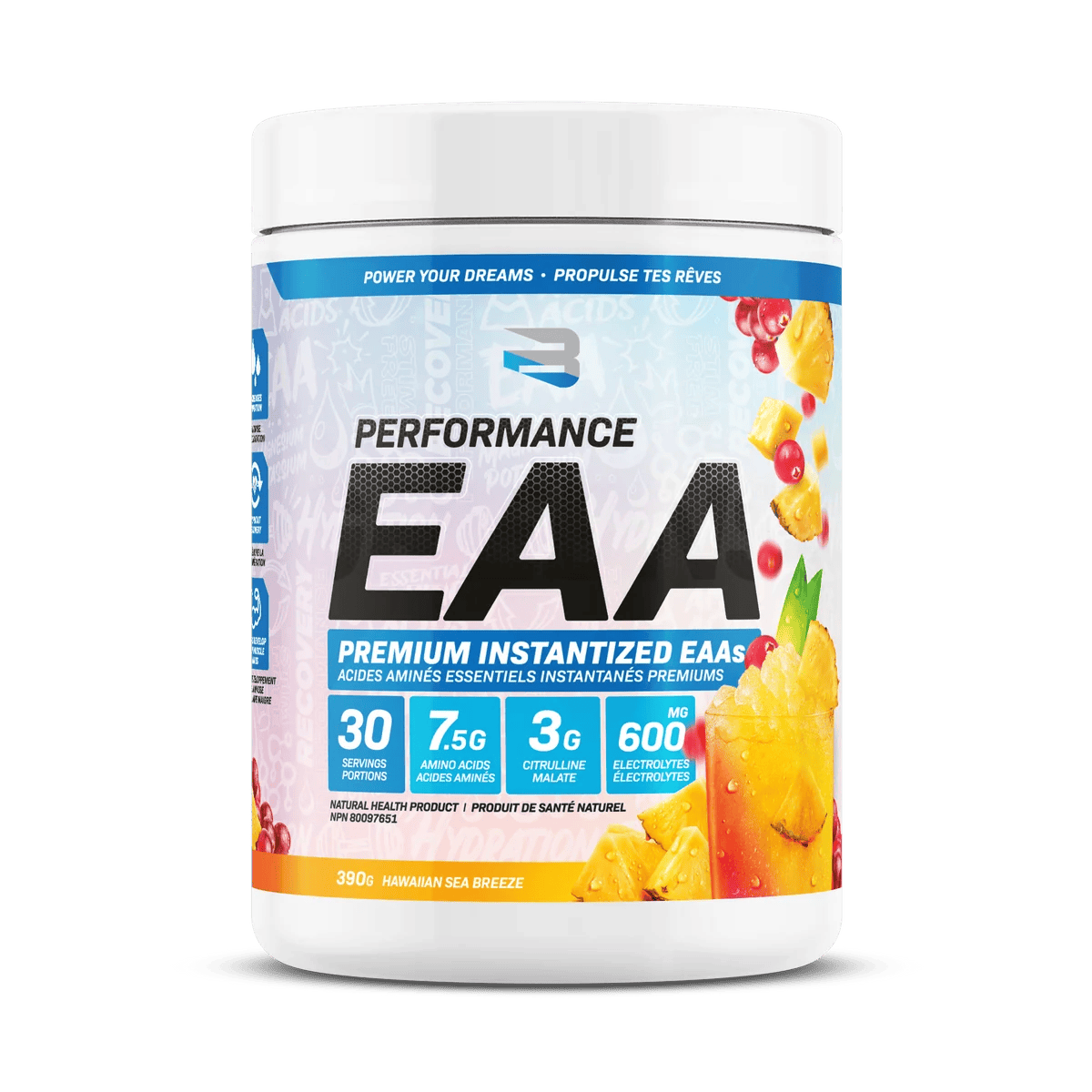 BELIEVE SUPPLEMENTS Suppléments Performance EAA (hawaiian sea breeze) 390g