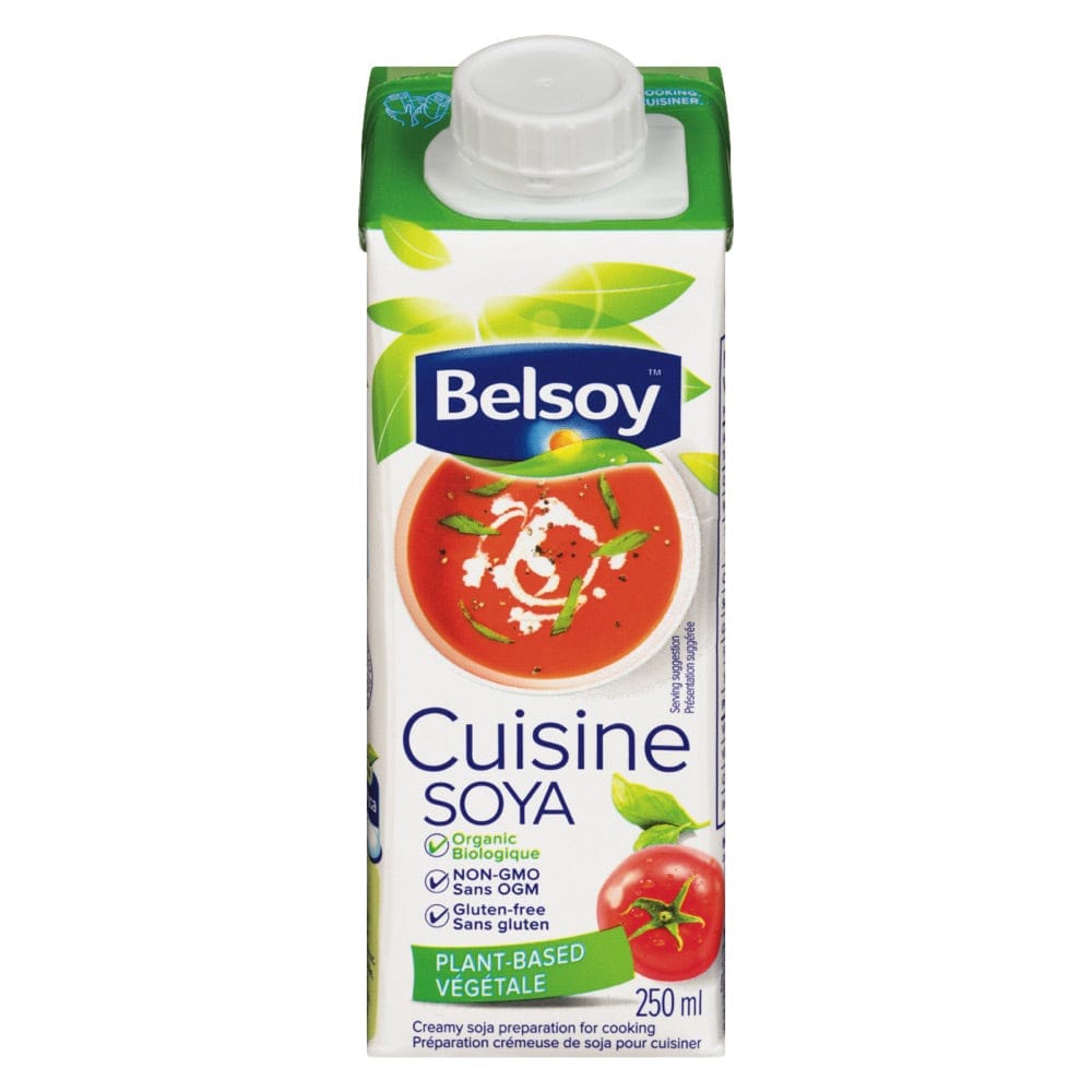 BELSOY Épicerie Crème de soya bio 250ml
DATE DE PÉREMPTION : 4 JUIN 2026