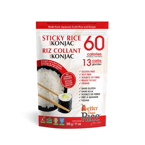 BETTER THAN NOODLE Épicerie Riz collant de konjac bio 300g