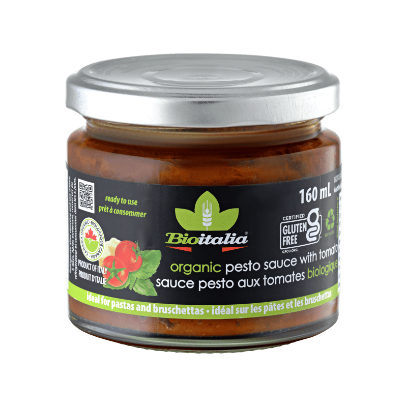 BIOITALIA Épicerie Sauce pesto aux tomates bio 160ml
