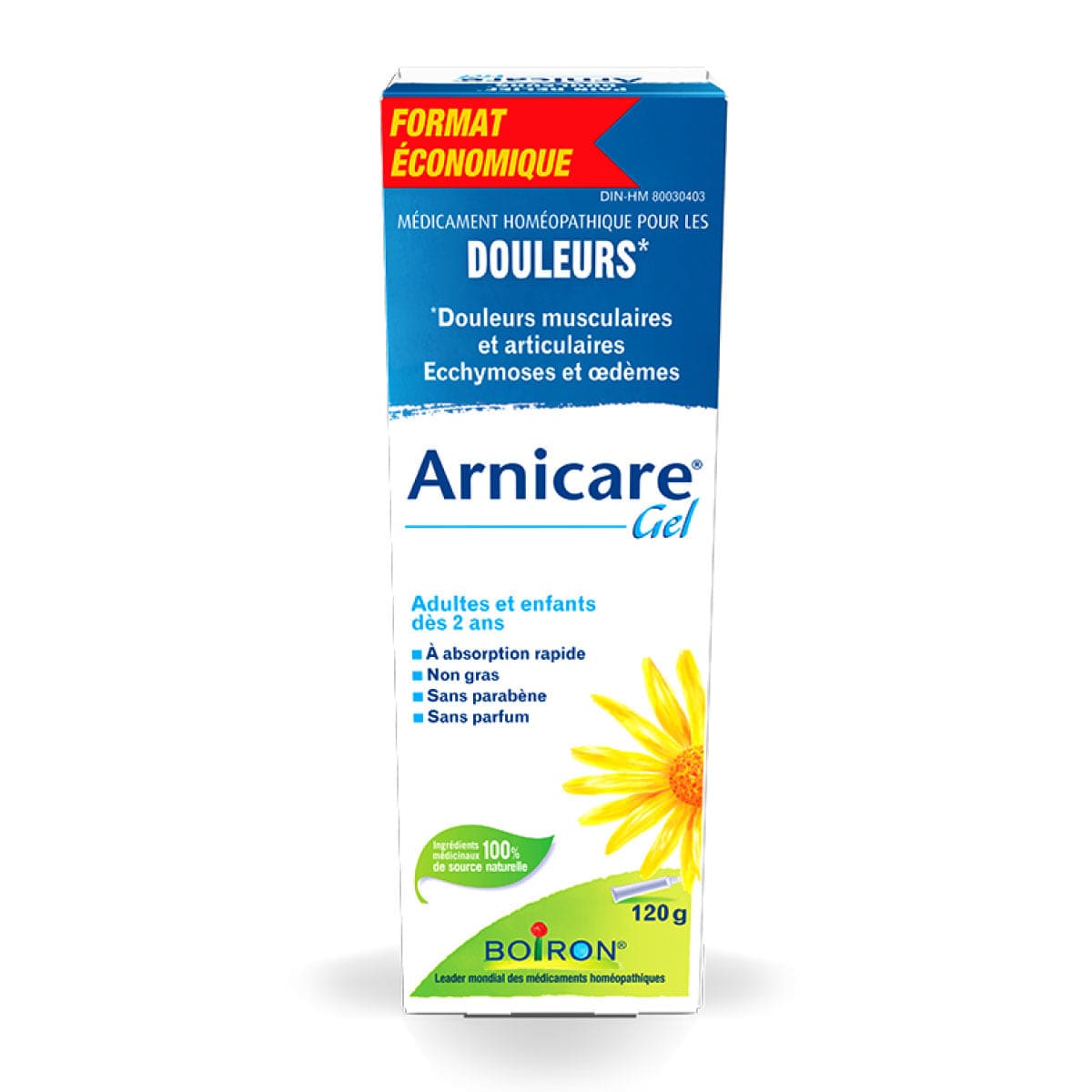 BOIRON LABORATOIRE Suppléments Arnicare gel  (douleurs musculaires et articulaires / bleus et bosses) 120g