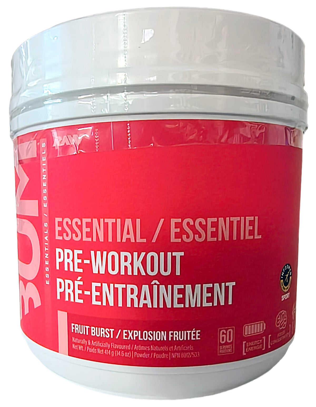 BUM ENERGY Suppléments Pre-workout (explosion fruitée) 414g