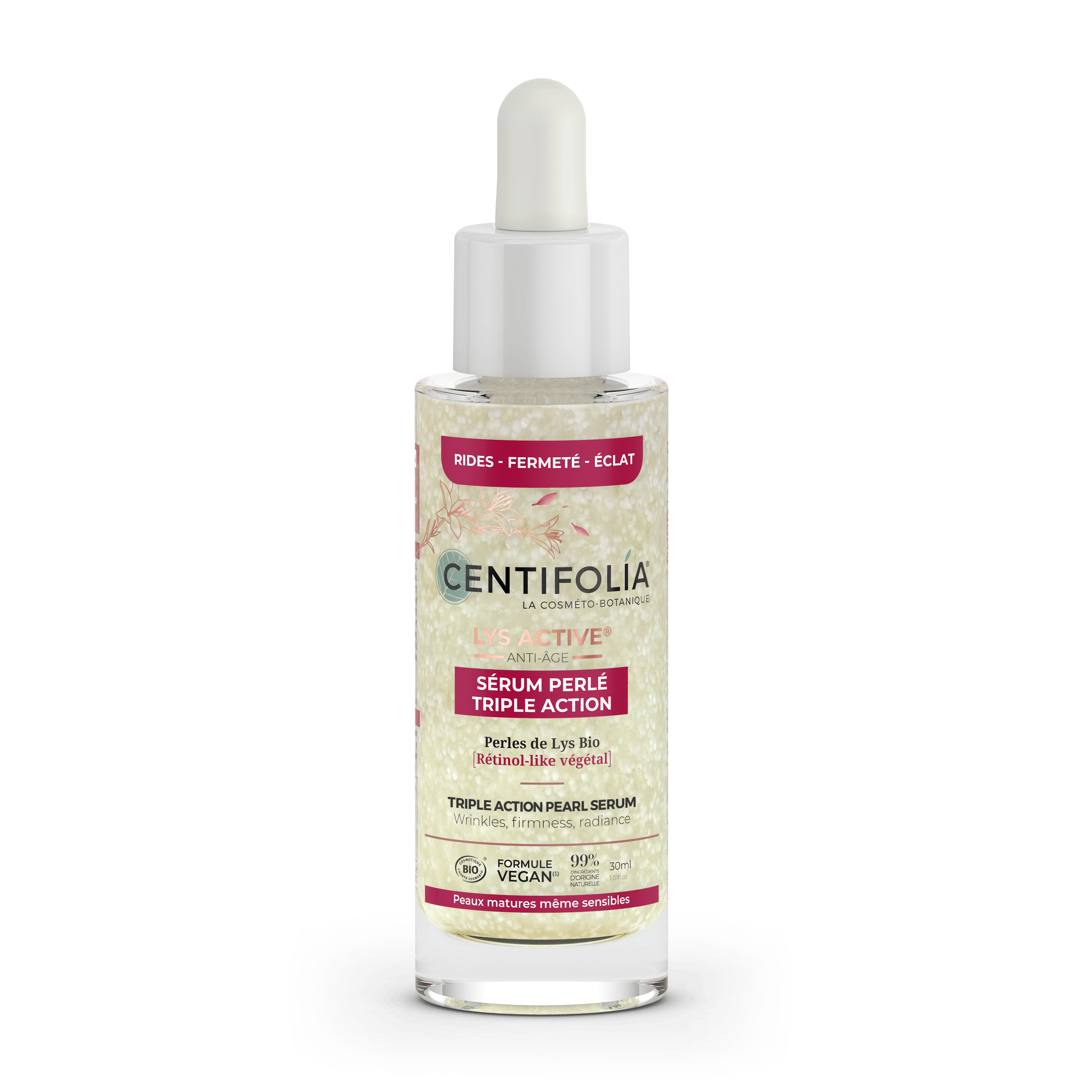CENTIFOLIA Soins & beauté Sérum perlé triple action (peau mature et sensible) 30ml