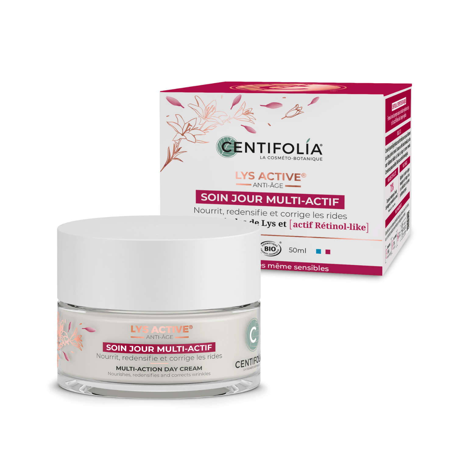 CENTIFOLIA Soins & beauté Soin jour multi-actif (peau mature et sensible) 50ml