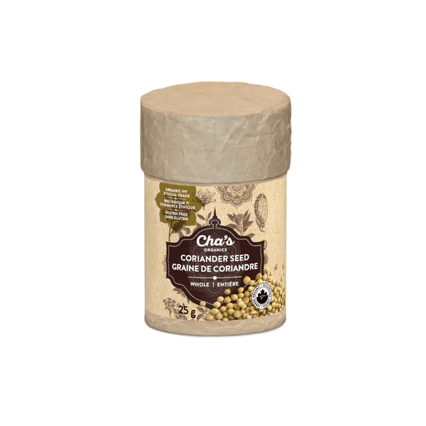 CHA'S ORGANIC Épicerie Graines de coriandre entière bio 25g