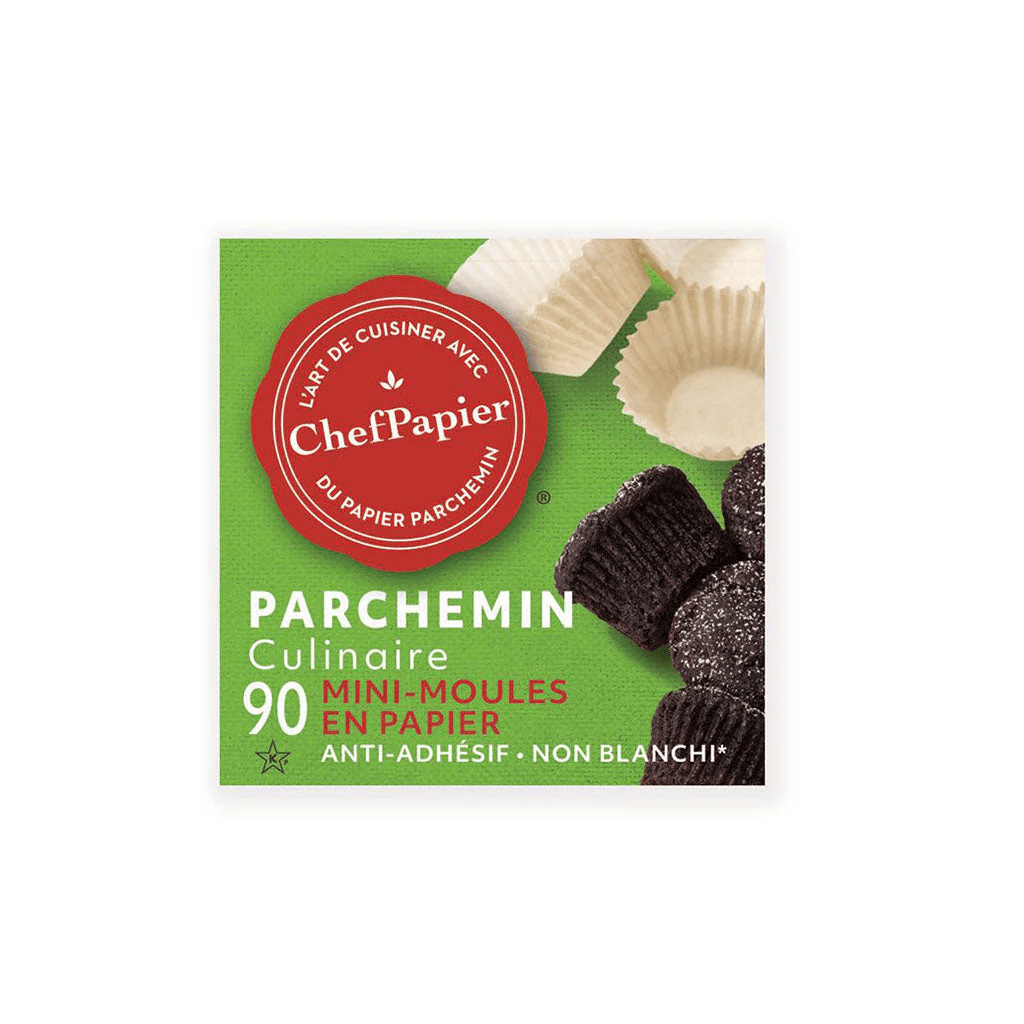 CHEFPAPIER Épicerie Mini-moules en papier parchemin culinaire 90un