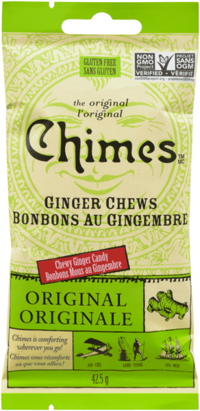 CHIMES Épicerie Bonbons mous au gingembre original 42,5g