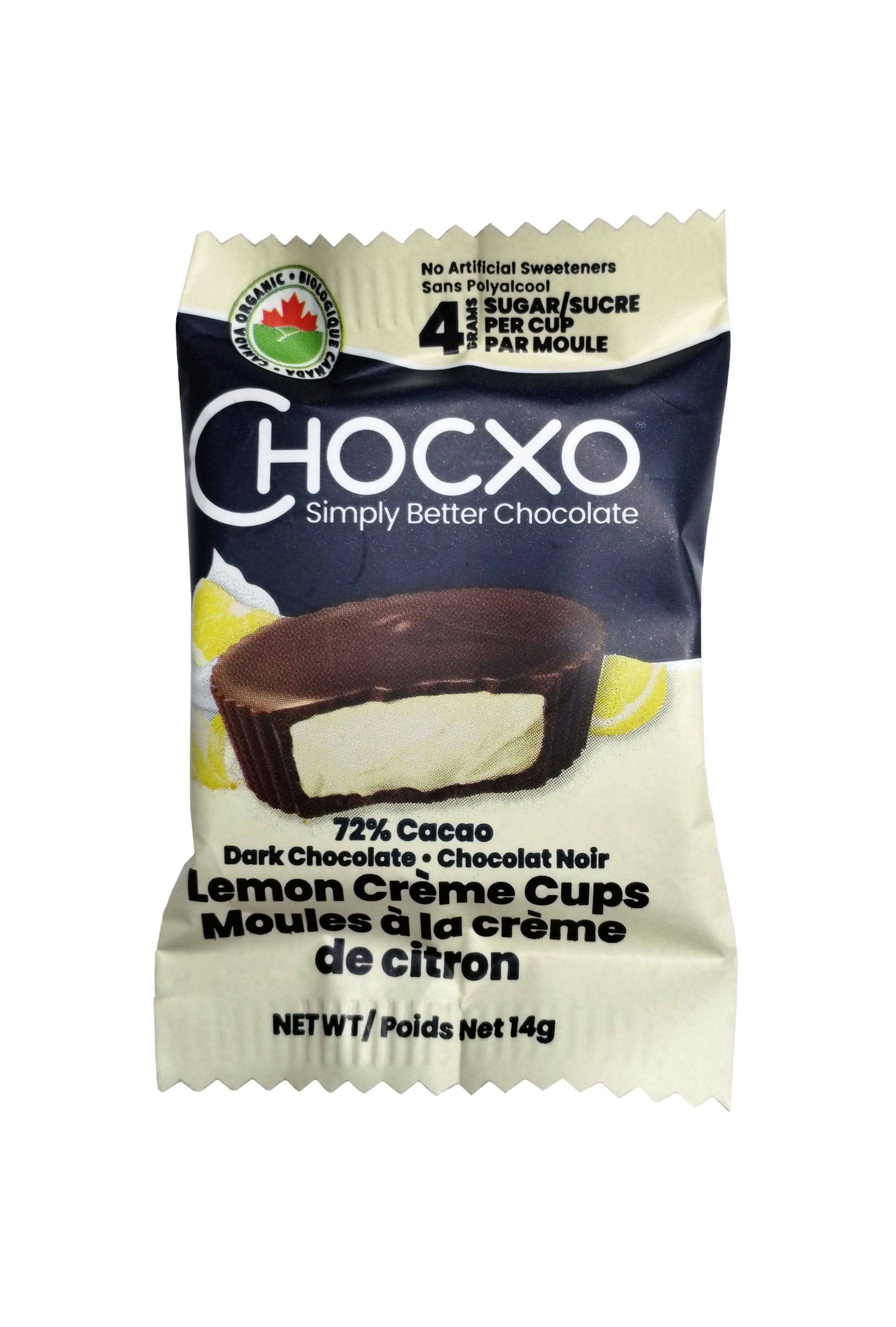 CHOCXO Épicerie Moule au chocolat 72% cacao à la crème de citron bio 1un