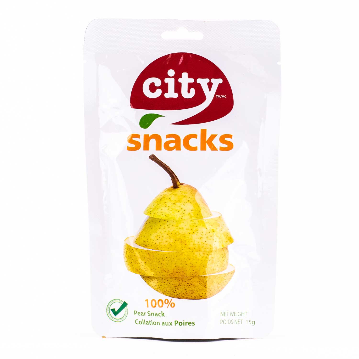 CITY SNACKS Épicerie Collation poires 15g
DATE DE PÉREMPTION : 20 JUIN 2025