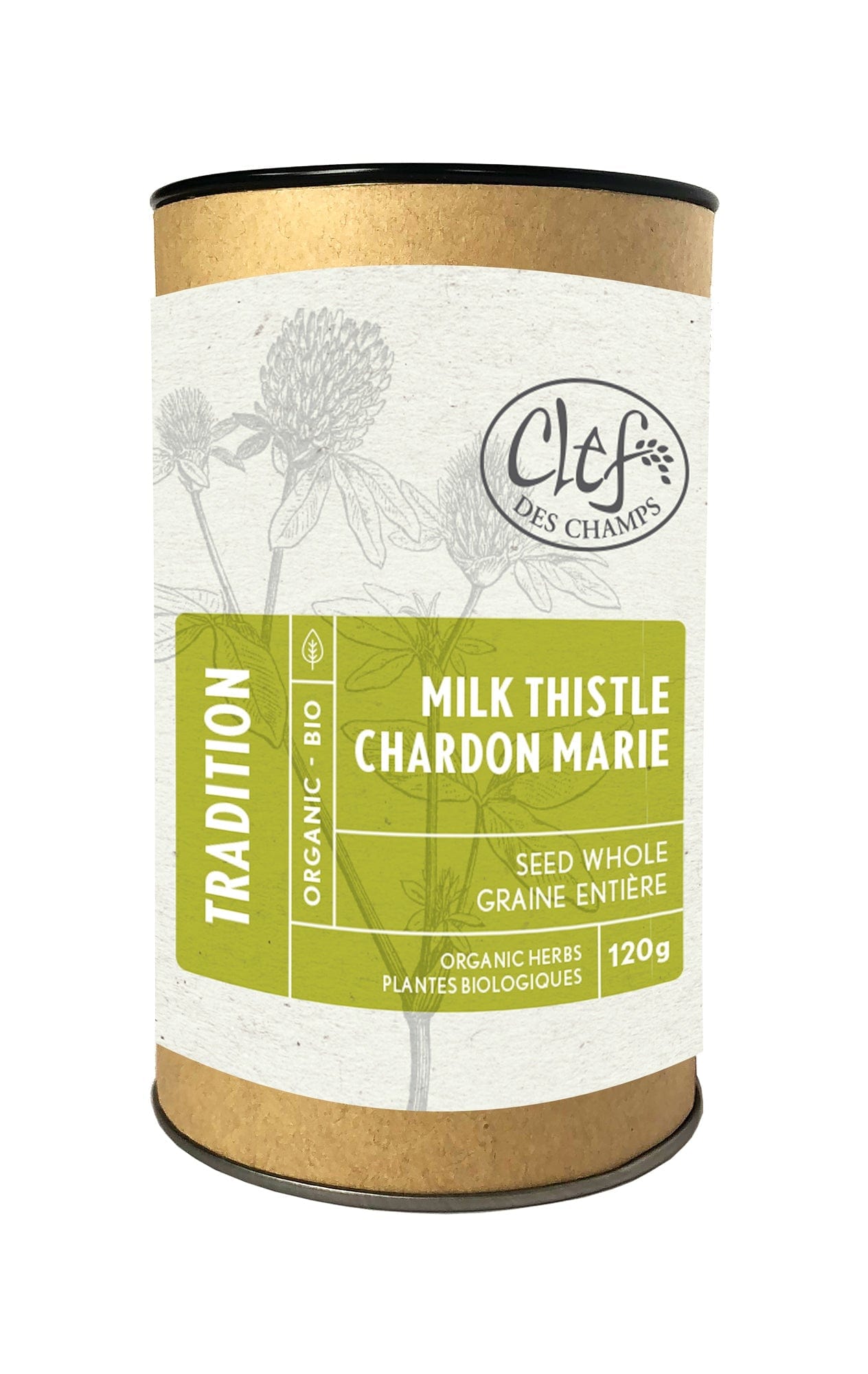 CLEF DES CHAMPS Suppléments Chardon marie (graine)  120gr