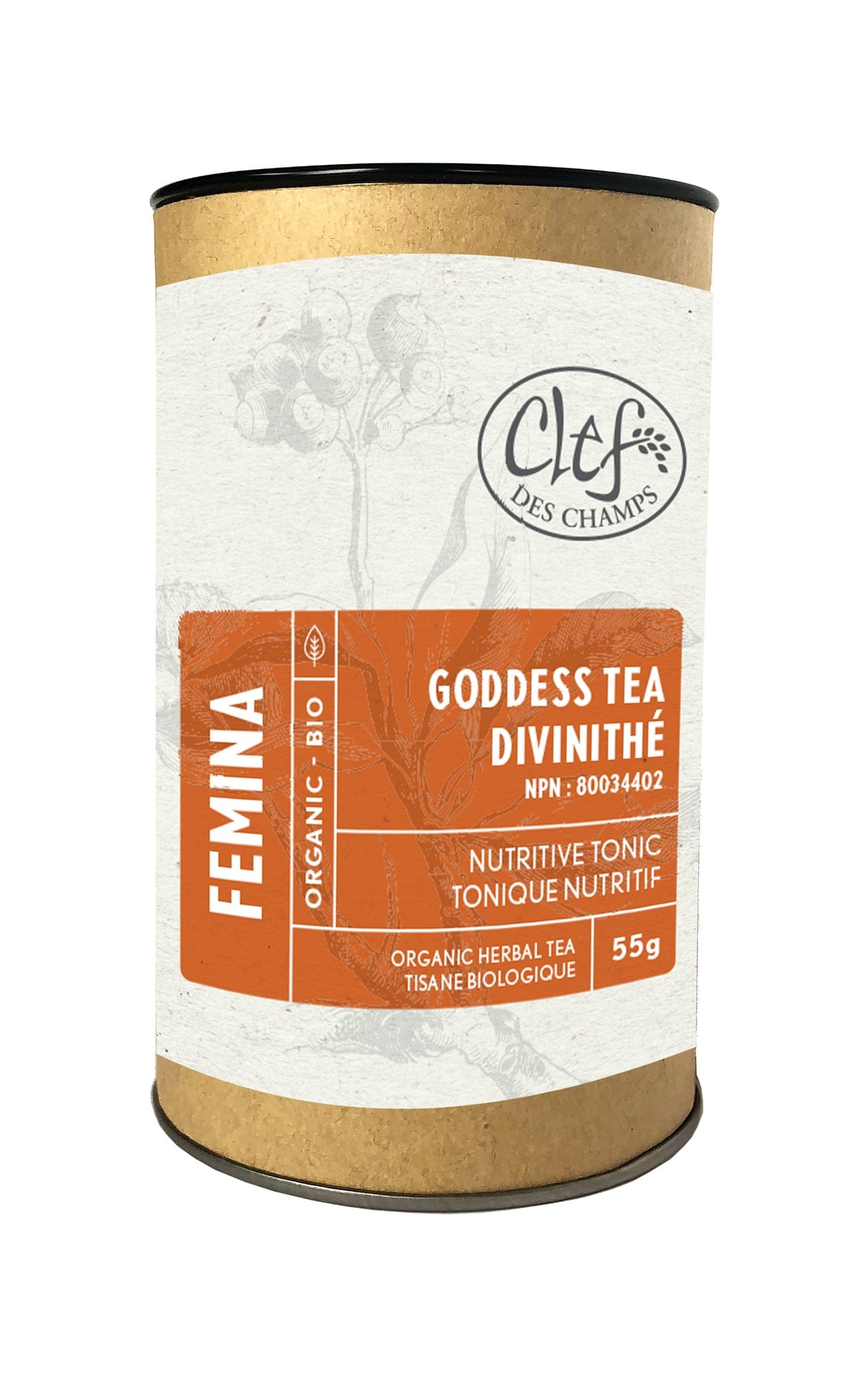 CLEF DES CHAMPS Suppléments Divinithé (tonique nutritif) 55gr