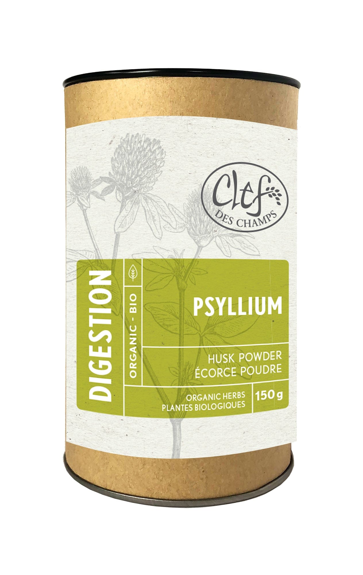 CLEF DES CHAMPS Suppléments Psyllium poudre (écorce) 150gr