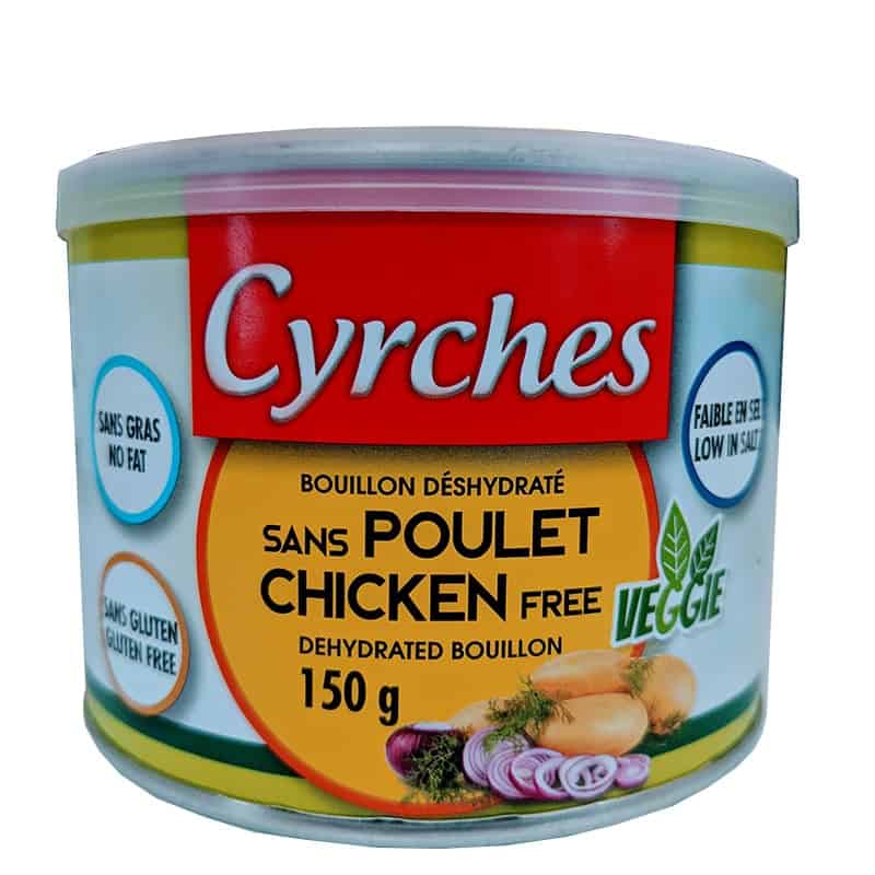 CYRCHES Épicerie Mélange de bouillon de poulet végétalien (sans poulet) 150g