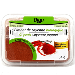 DION Épicerie Piment de cayenne bio 34g