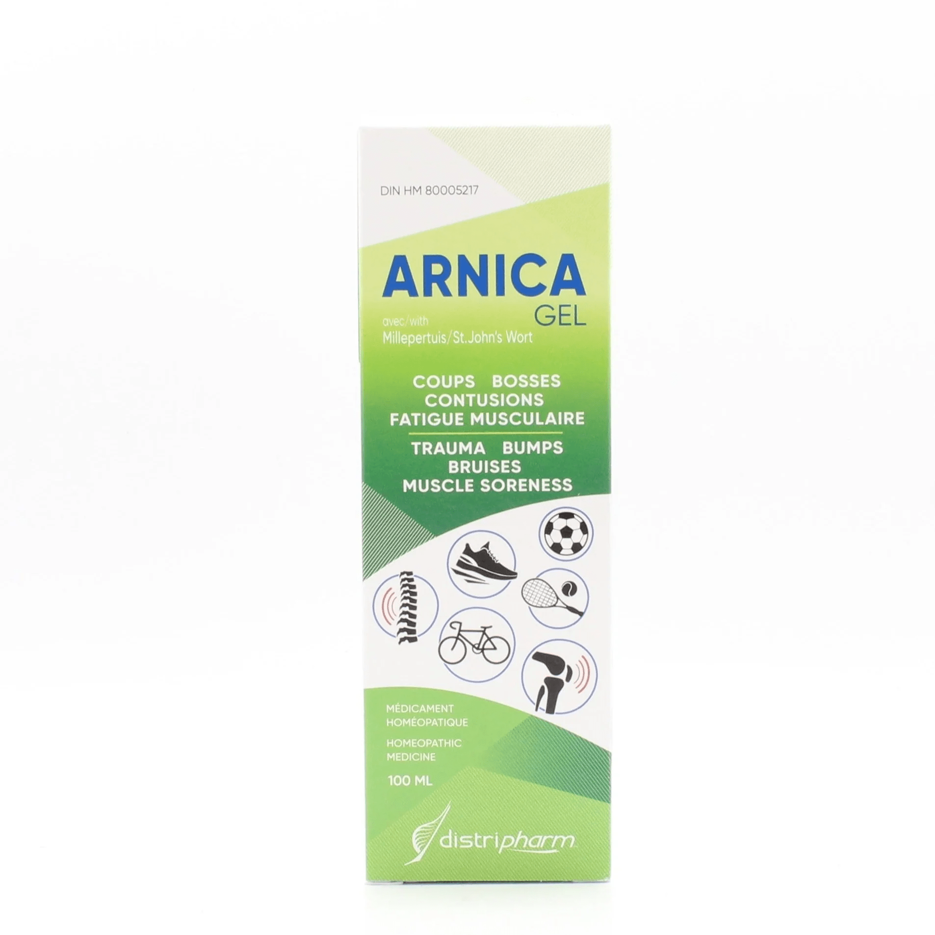 DISTRIPHARM Suppléments Gel arnica 100ml
DATE DE PÉREMPTION : 31 AOÛT 2026