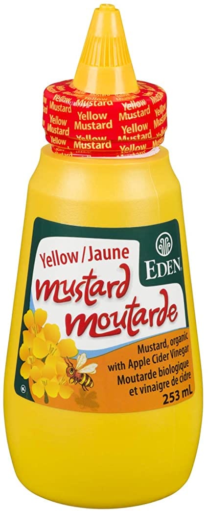 EDEN ORGANIC Épicerie Moutarde jaune bio 253ml