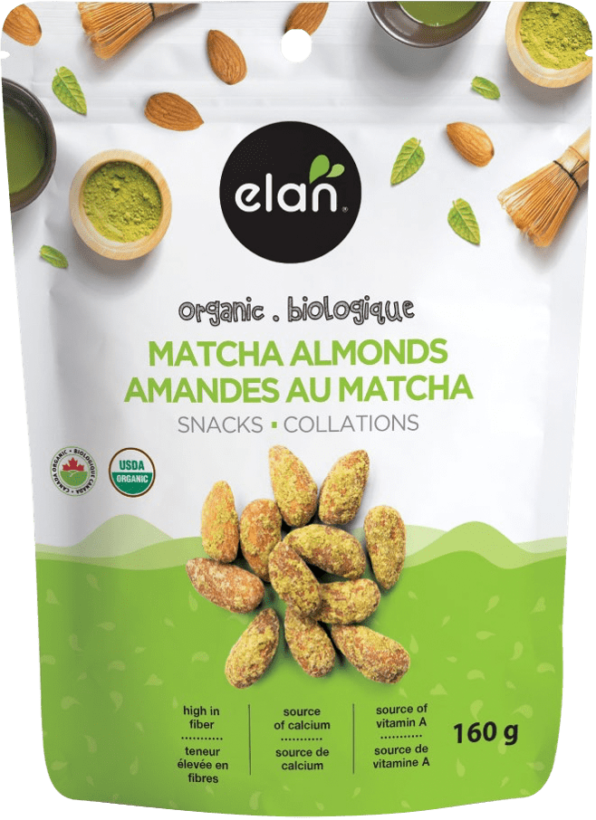 ELAN Épicerie Amandes au matcha bio 160g