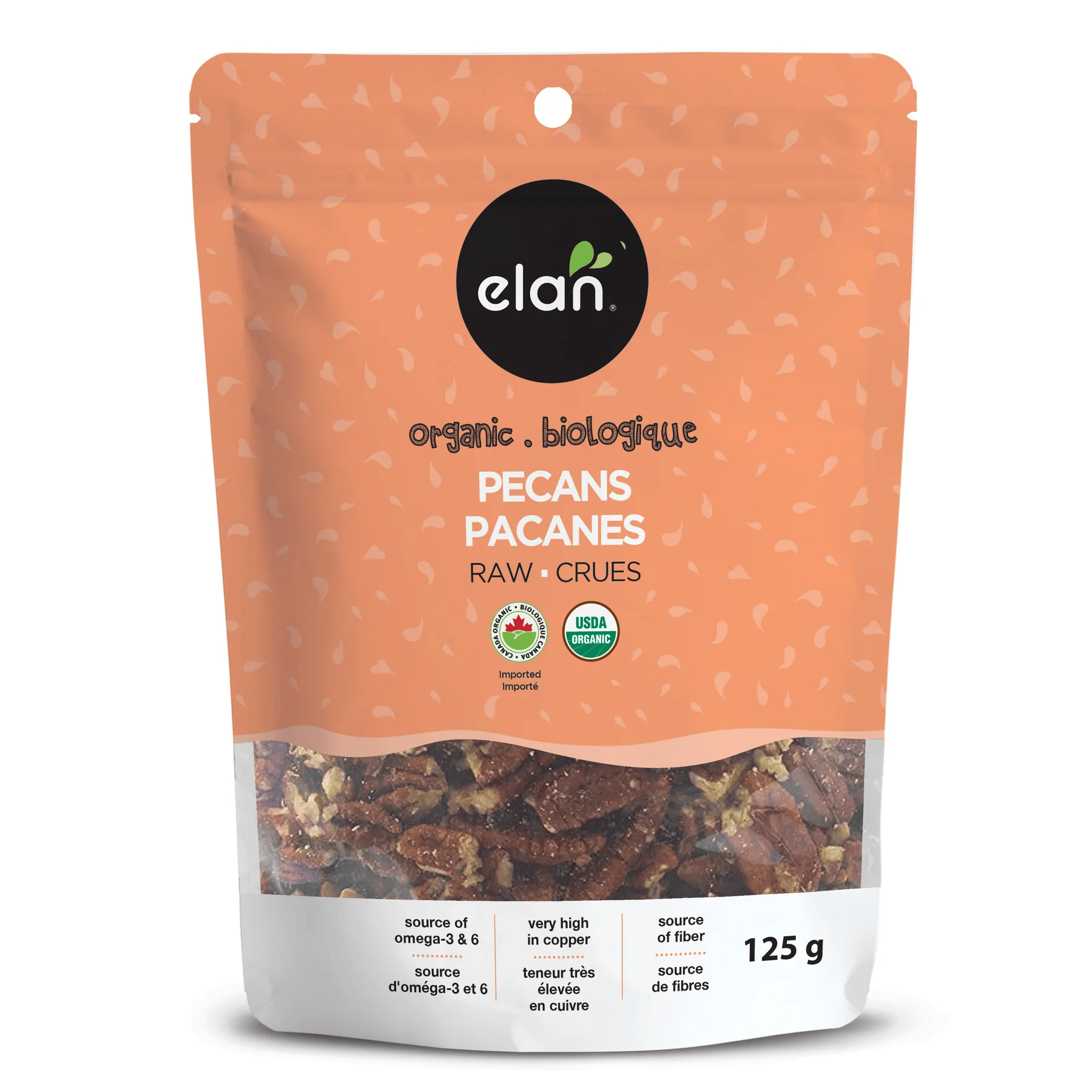 ELAN Épicerie Pacanes crues bio 125g