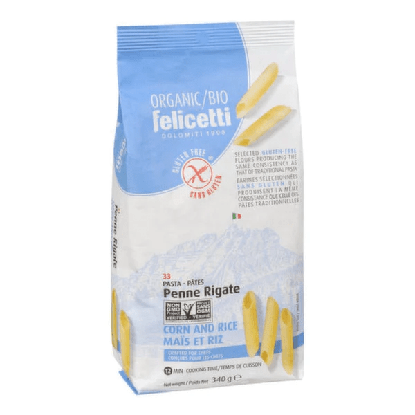 FELICETTI Épicerie Pâtes penne riz et maïs bio 340g
