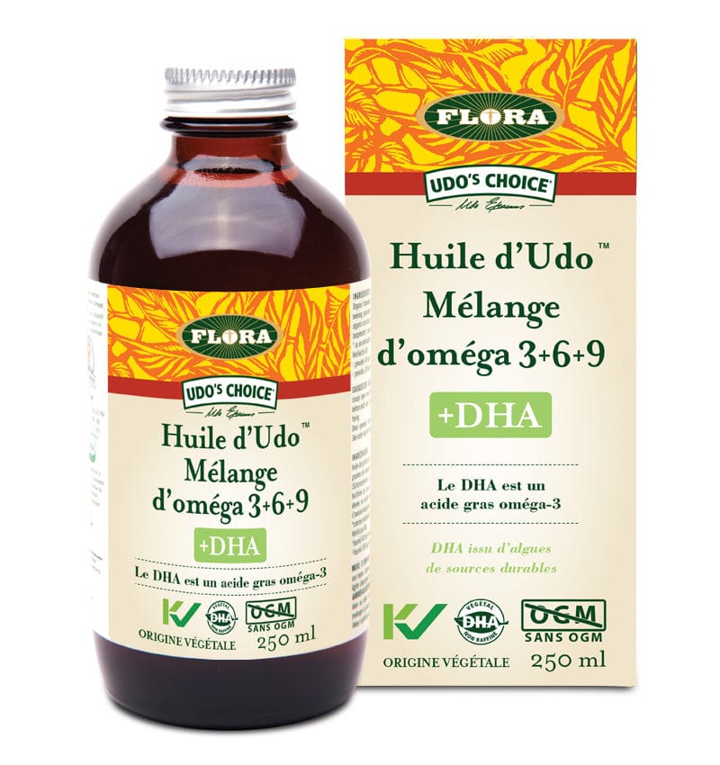 FLORA Suppléments Huile UDO DHA (formule végétarienne) 250ml