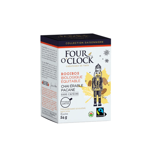 FOUR O'CLOCK Épicerie Thé rooibos chaï érable et pacanes bio 15's