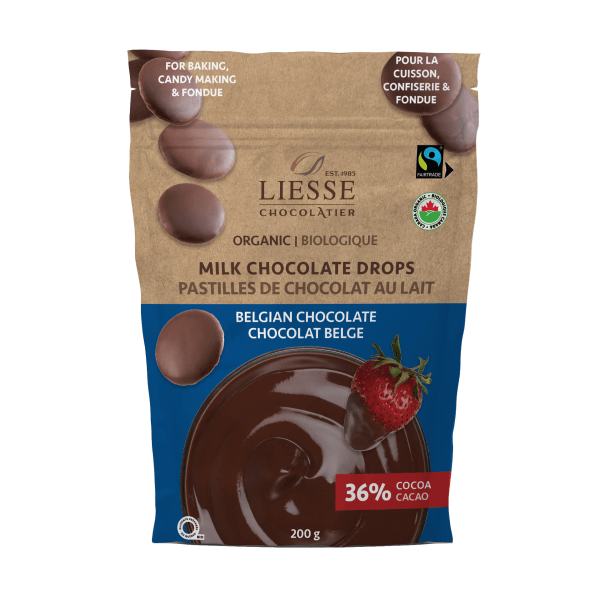 GALERIE AU CHOCOLAT Épicerie Pastilles de chocolat au lait belge bio 200g