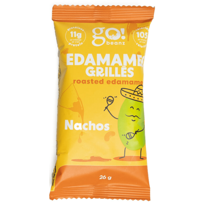 GO BEANZ Épicerie Edamames grillées nachos 26g