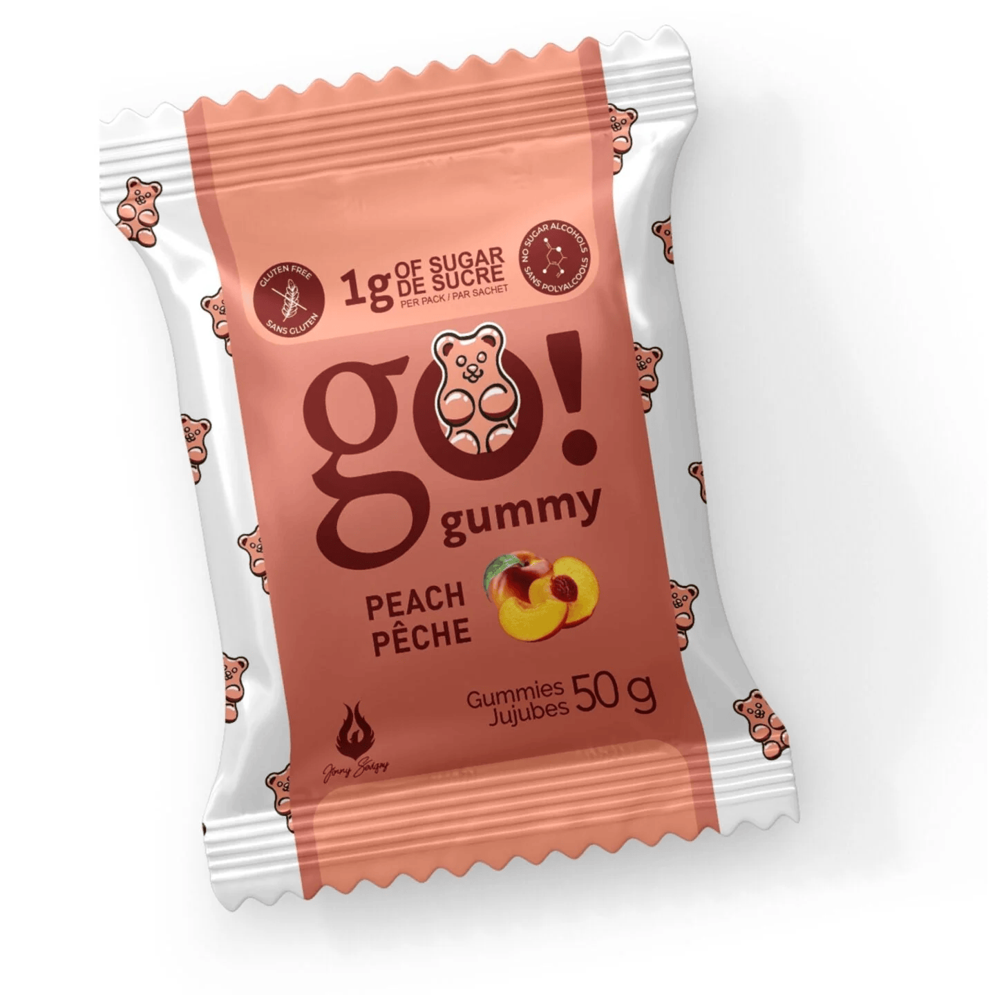 GO GUMMY Épicerie Jujubes pêche 50g