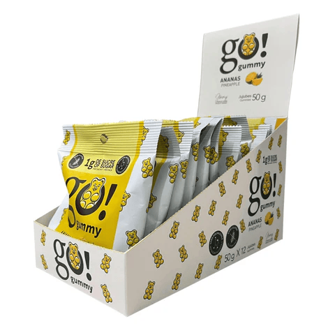GO NUTRITION Épicerie Go Gummy - bonbons Ananas 12x50g