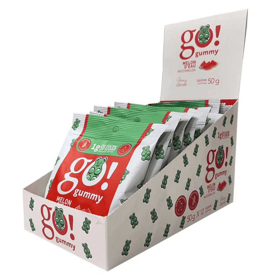 GO NUTRITION Épicerie Go Gummy - bonbons Melon d'eau 12x50g