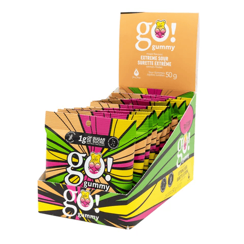 GO NUTRITION Épicerie Go Gummy - bonbons Surette extrême 12x50g