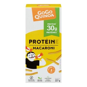 GOGO QUINOA Épicerie Pâtes protéinées macaroni 227g