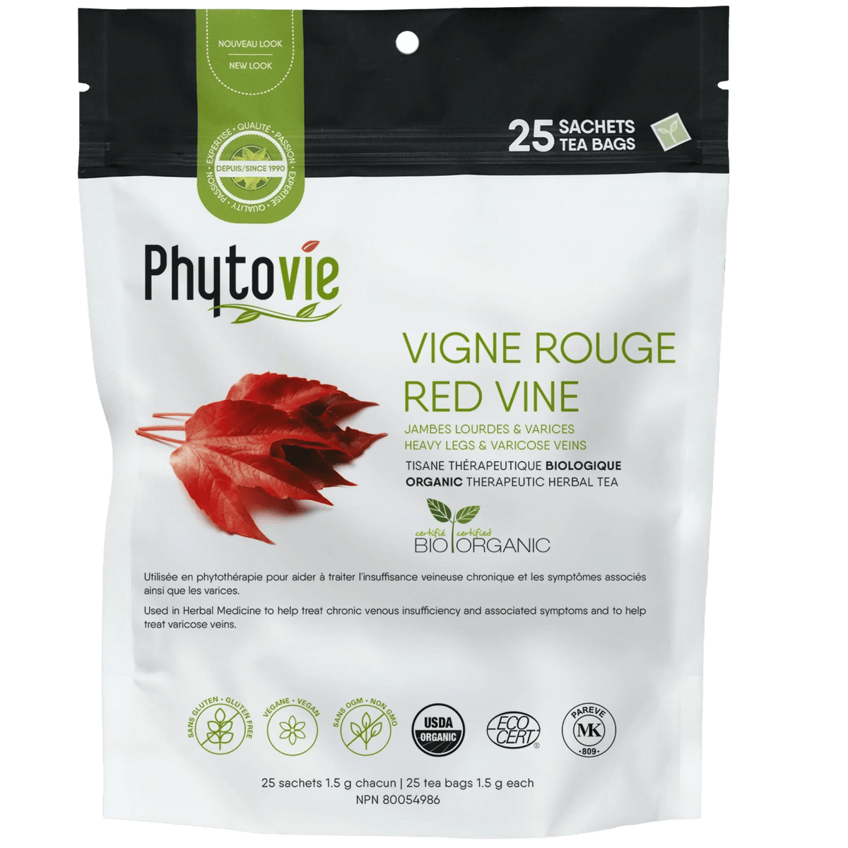 GOURMET NUTRITION Suppléments Tisane Vigne rouge 25s