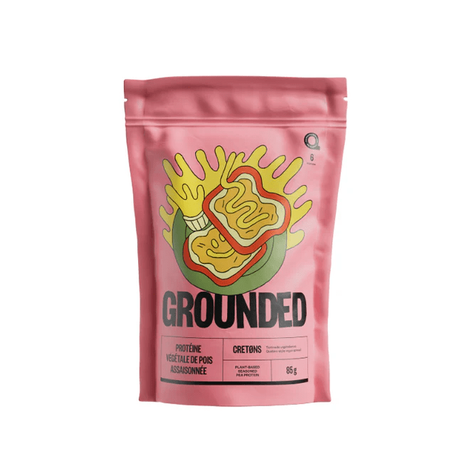 GROUNDED Épicerie Protéine végétale de pois assaisonnée cretons 85g