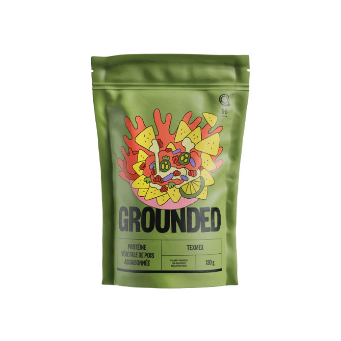GROUNDED Épicerie Protéine végétale de pois assaisonnée texmex 130g