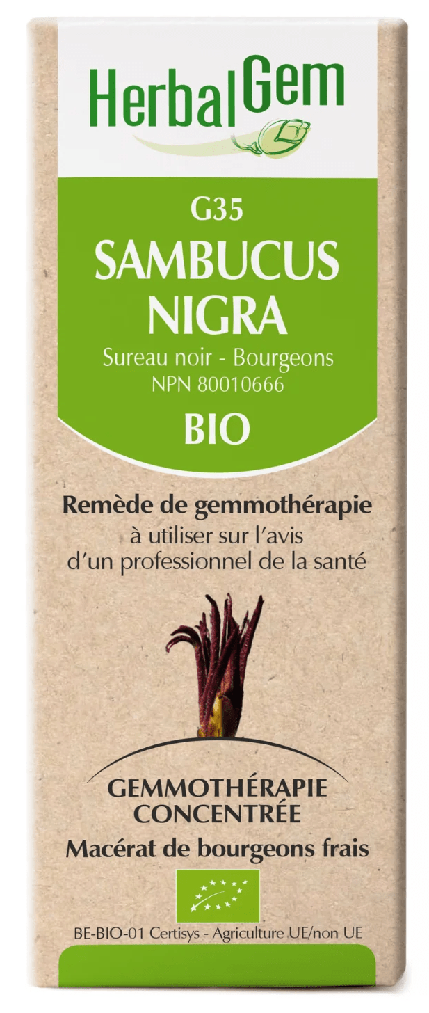 HERBAL GEM Suppléments Sambucus nigra bio (G-35) 50ml