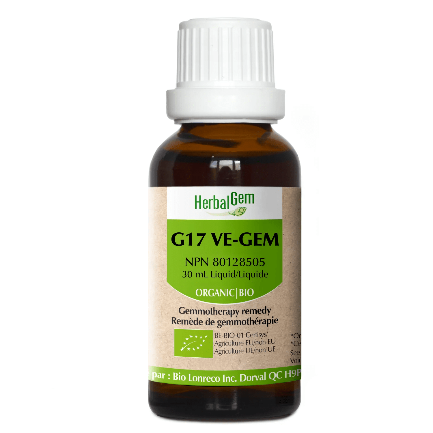 HERBAL GEM Suppléments Ve-Gem bio (G-17) 30ml