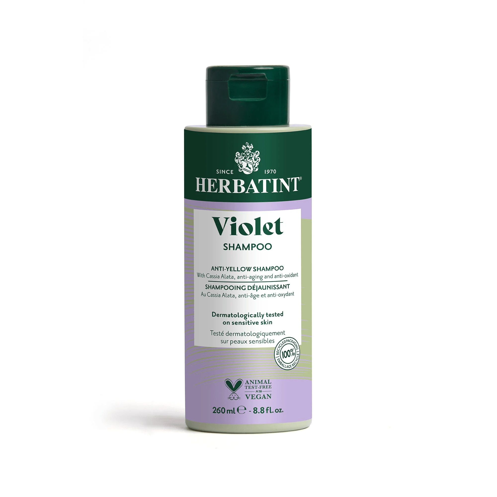 HERBATINT Soins & beauté Shampoing violet (déjaunissant) 260ml