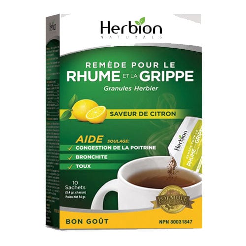 HERBION Suppléments Remède rhume et grippe (citron) 10s