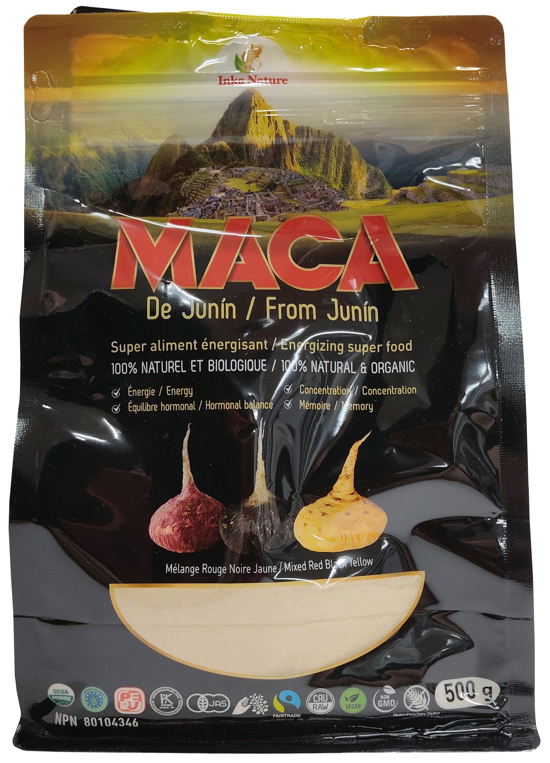 INKA NATURE Suppléments Maca de Junin bio 500g