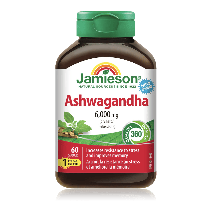 JAMIESON Suppléments Ashwagandha 60caps