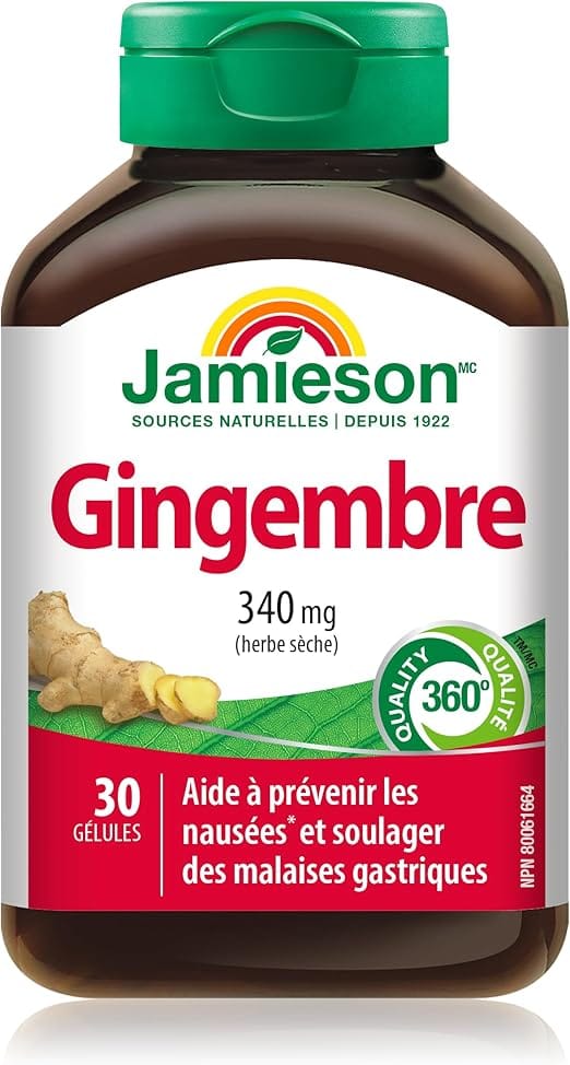 JAMIESON Suppléments Gingembre (340mg) 30gels