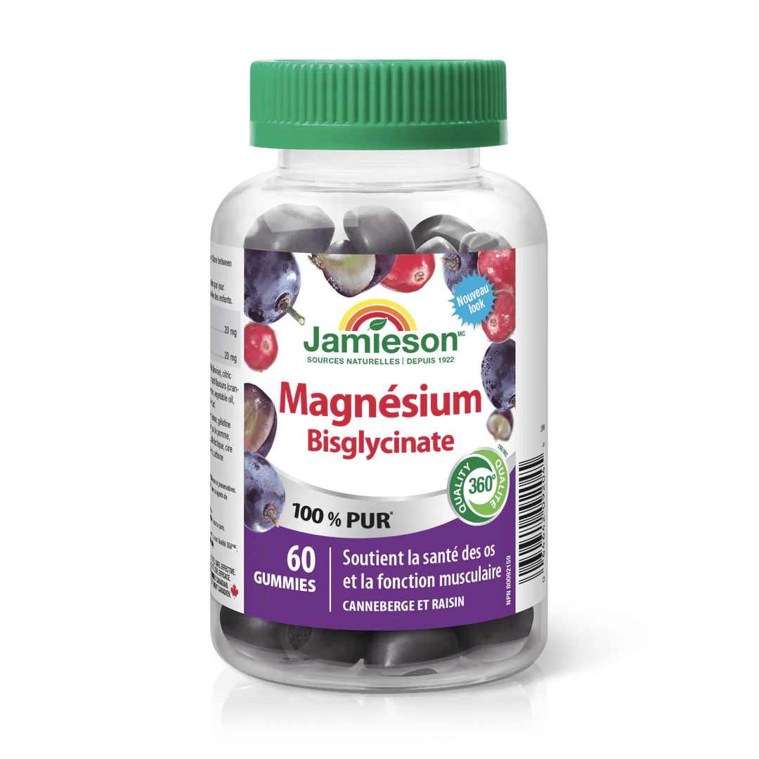 JAMIESON Suppléments Magnésium gummies (20mg) 60gummies