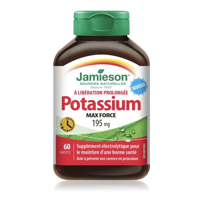 JAMIESON Suppléments Potassium (195mg) 60comp