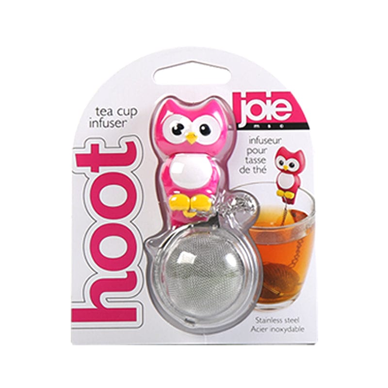 JOIE Épicerie Infuseur à thé ou tisane en forme hibou rose (un)