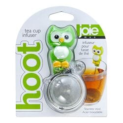 JOIE Épicerie Infuseur à thé ou tisane en forme hibou vert (un)