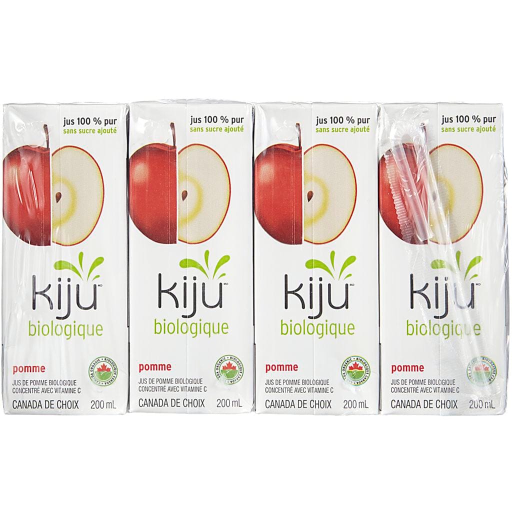 KIJU Épicerie Jus de pommes bio 4x200ml