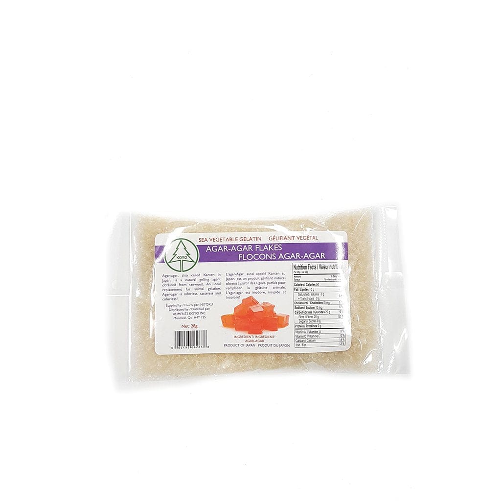 KOYO Épicerie Agar Agar en flocons 28g